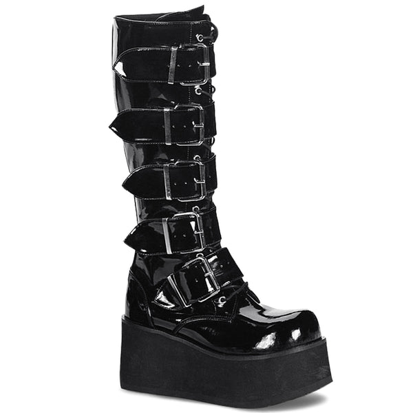 demonia Trashville-518 Black Patent