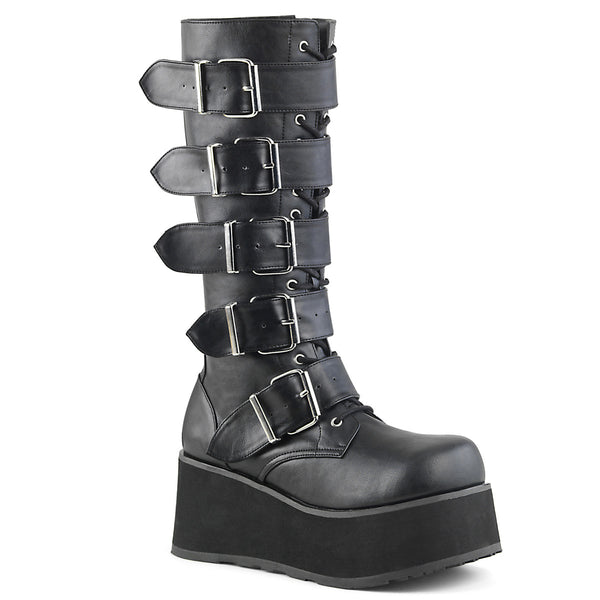 demonia Trashville-518 Black Vegan Leather