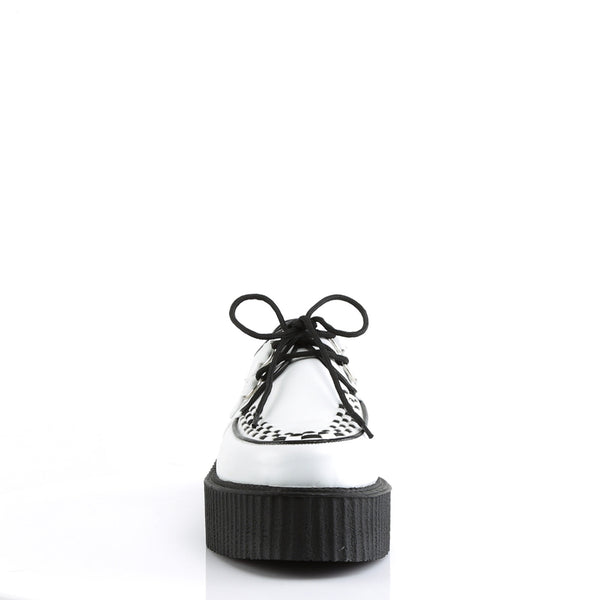 Demonia V-CREEPER-502 White Vegan Leather