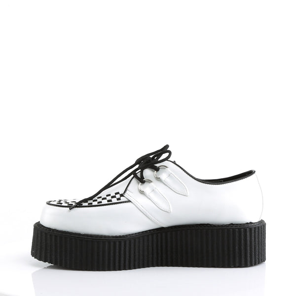 Demonia V-CREEPER-502 White Vegan Leather
