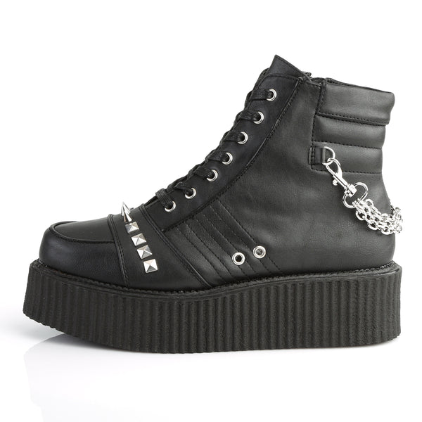 Demonia V-CREEPER-565 Black Vegan Leather