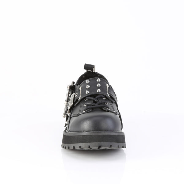 Demonia Valor-38 Black Vegan Leather
