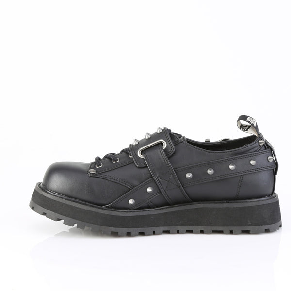 Demonia Valor-38 Black Vegan Leather