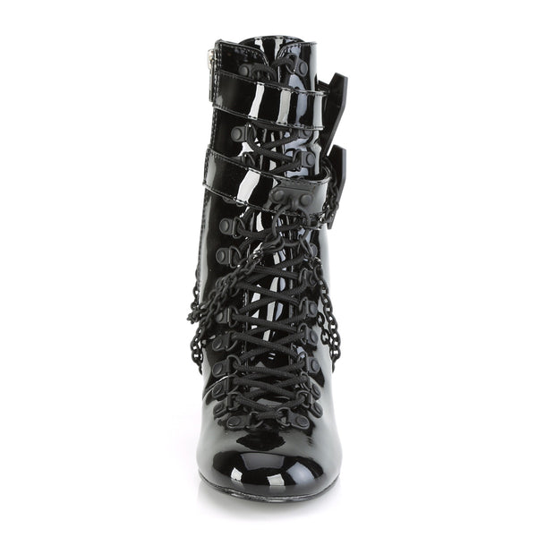 Demonia Vivika-128 Black Patent