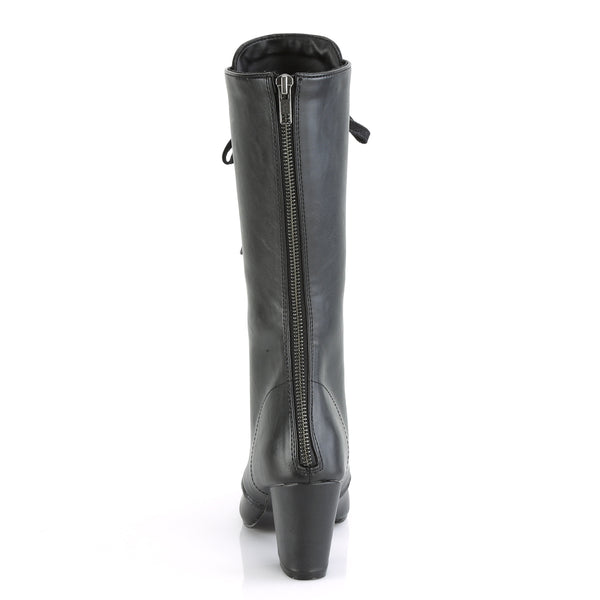 Demonia Vivika-205 Black Vegan Leather