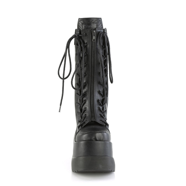 Demonia Void-118 Black Vegan Leather-Patent