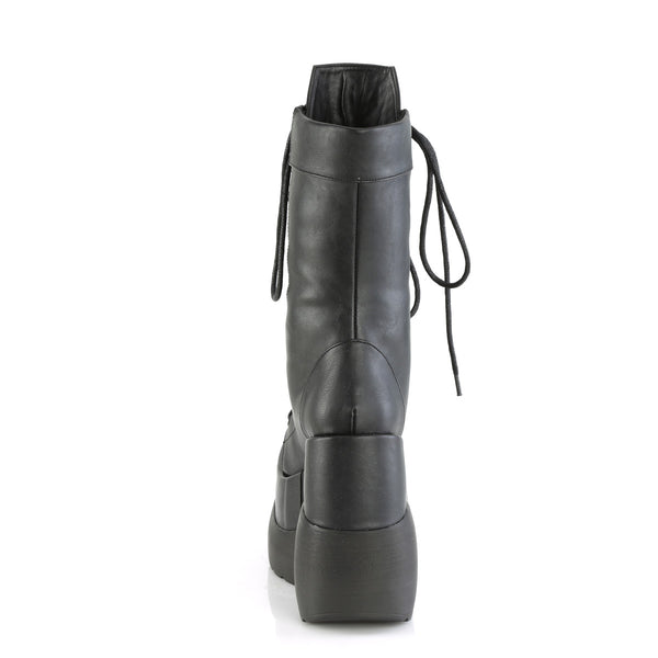 Demonia Void-118 Black Vegan Leather-Patent