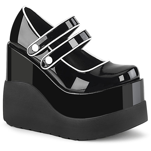 demonia Void-37 Black Patent
