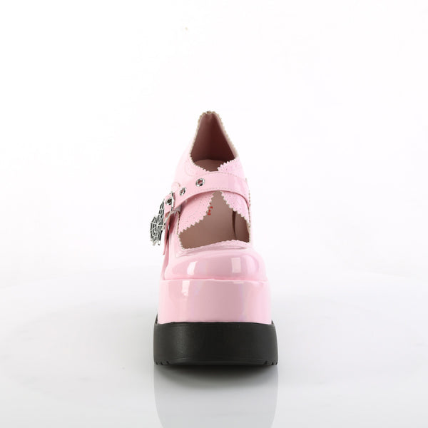 Demonia Void-38 Baby Pink Holo Patent