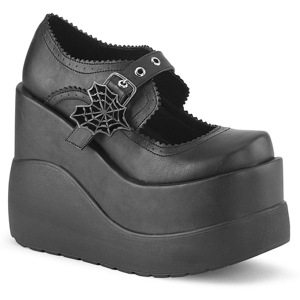 demonia Void-38 Black Vegan Leather