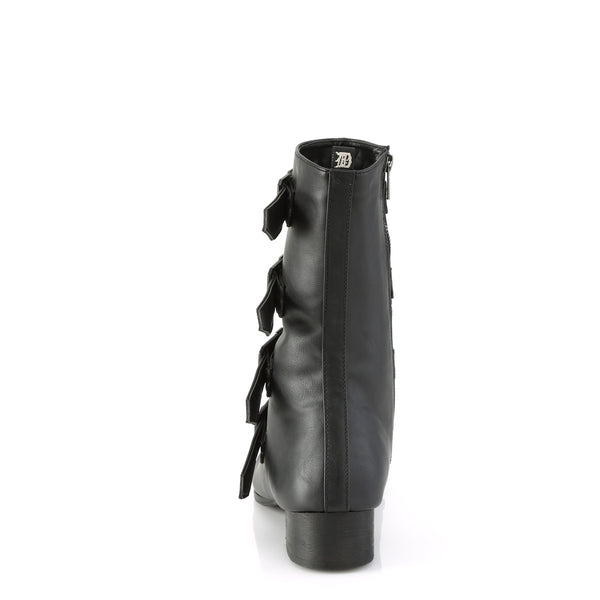 Demonia Warlock-110-C Black Vegan Leather