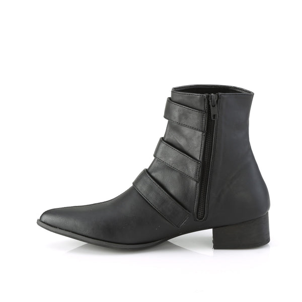 Demonia Warlock-50-C Black Vegan Leather