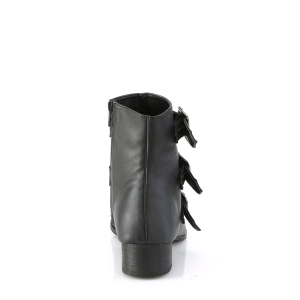 Demonia Warlock-50-C Black Vegan Leather