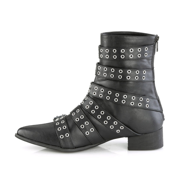 Demonia Warlock-70 Black Vegan Leather