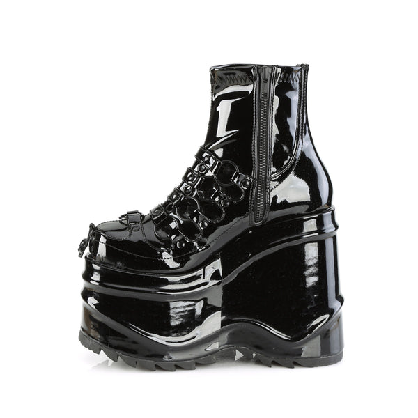 Demonia Wave-110 Black Patent