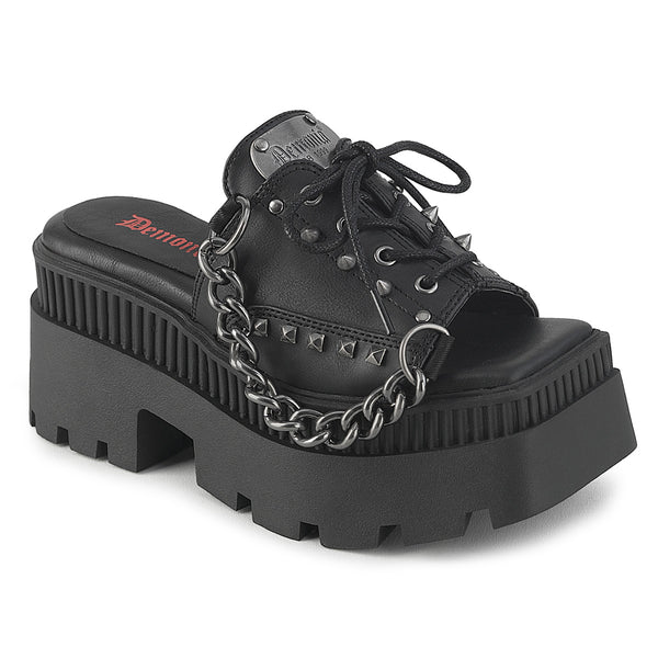 demonia Wrath-03 Black Vegan Leather