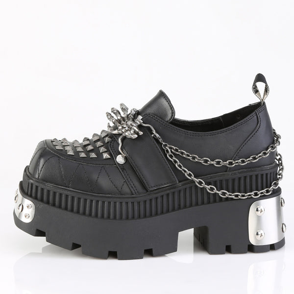 Demonia Wrath-42 Black Vegan Leather