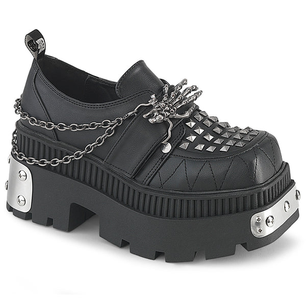 demonia Wrath-42 Black Vegan Leather
