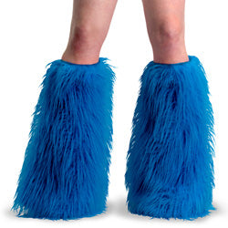 demonia Yeti-08 Blue Faux Fur
