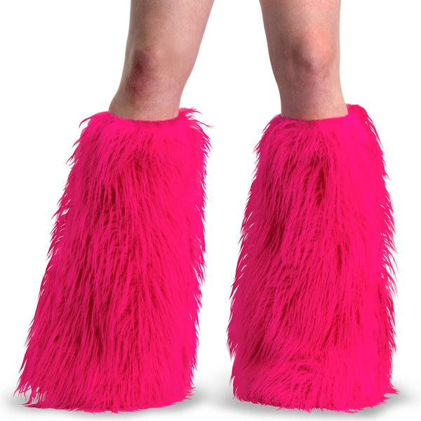 Demonia Yeti-08 Hot Pink Faux Fur