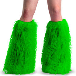 demonia Yeti-08 Neon Green Faux Fur