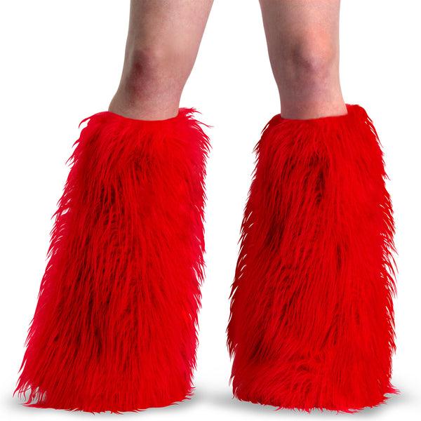 Demonia Yeti-08 Red Faux Fur