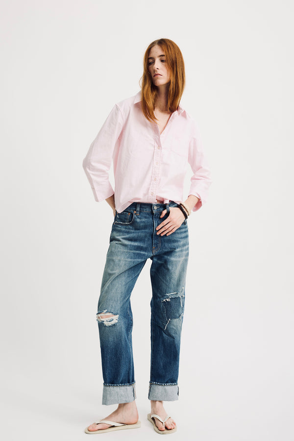 Denimist Adrienne Shrunken Shirt Light Pink