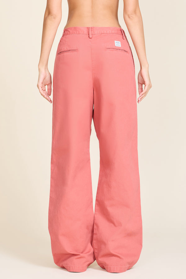 Denimist Blair Double Pleated Pant Red