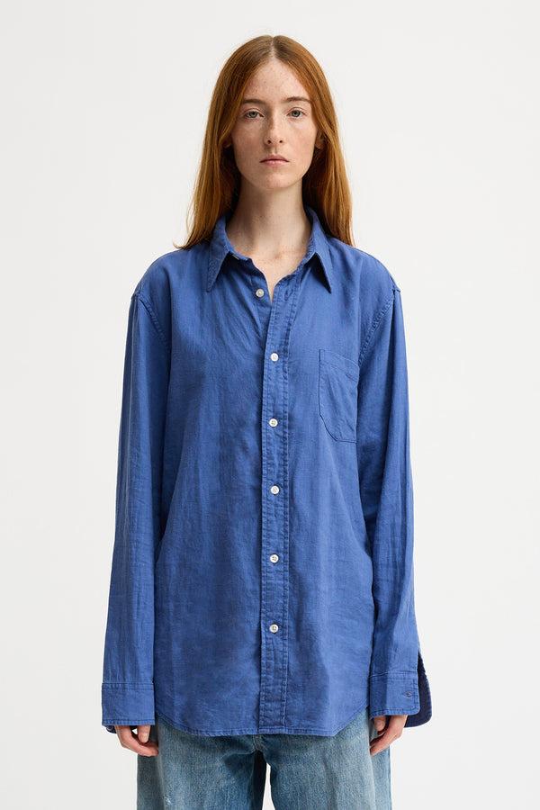 Denimist Boyfriend Shirt Bright Blue