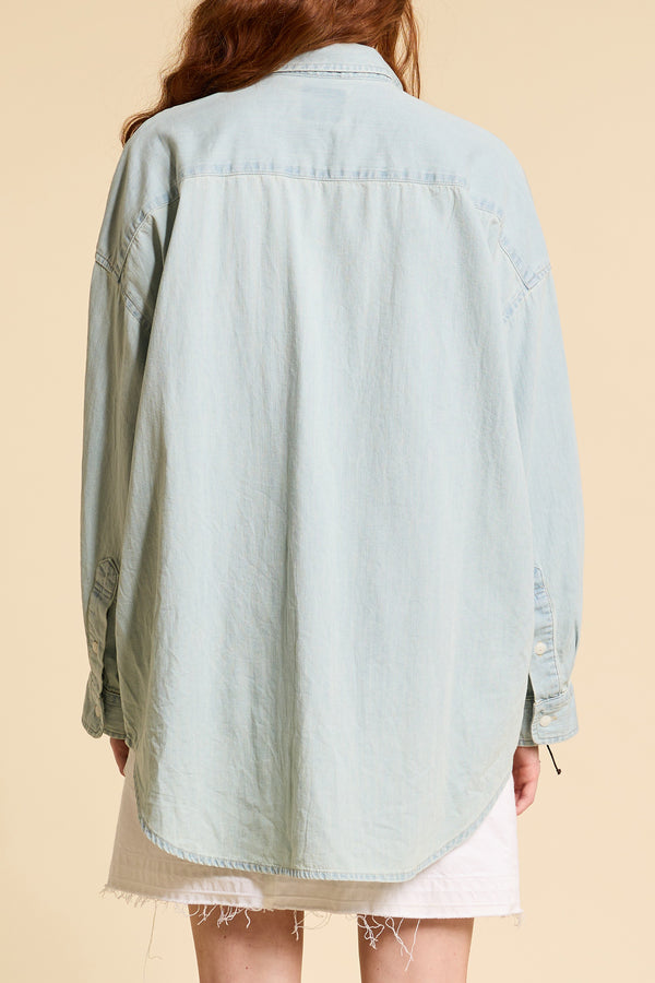 Denimist Button Front Shirt Sunfaded Blue