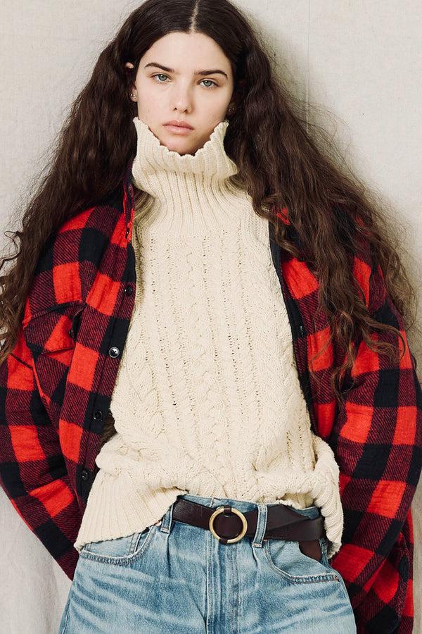 Denimist CPO Shirt Jacket Printed Red Buffalo