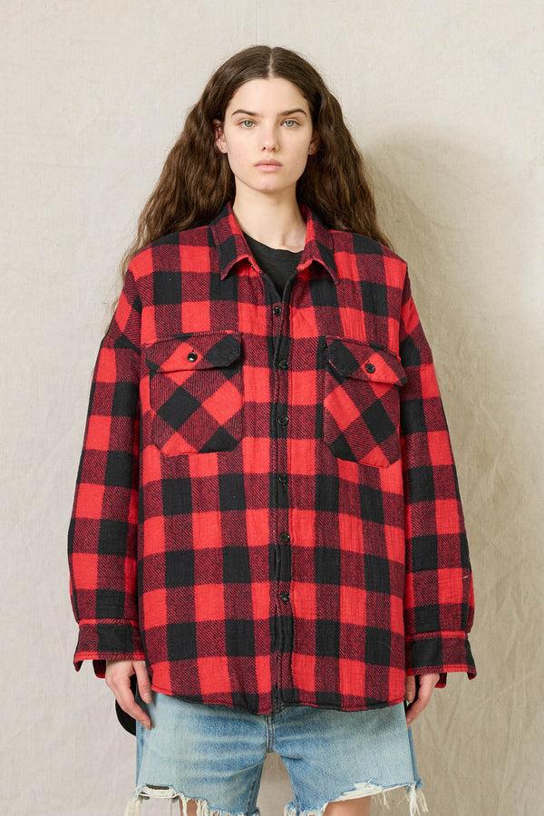 Denimist CPO Shirt Jacket Printed Red Buffalo
