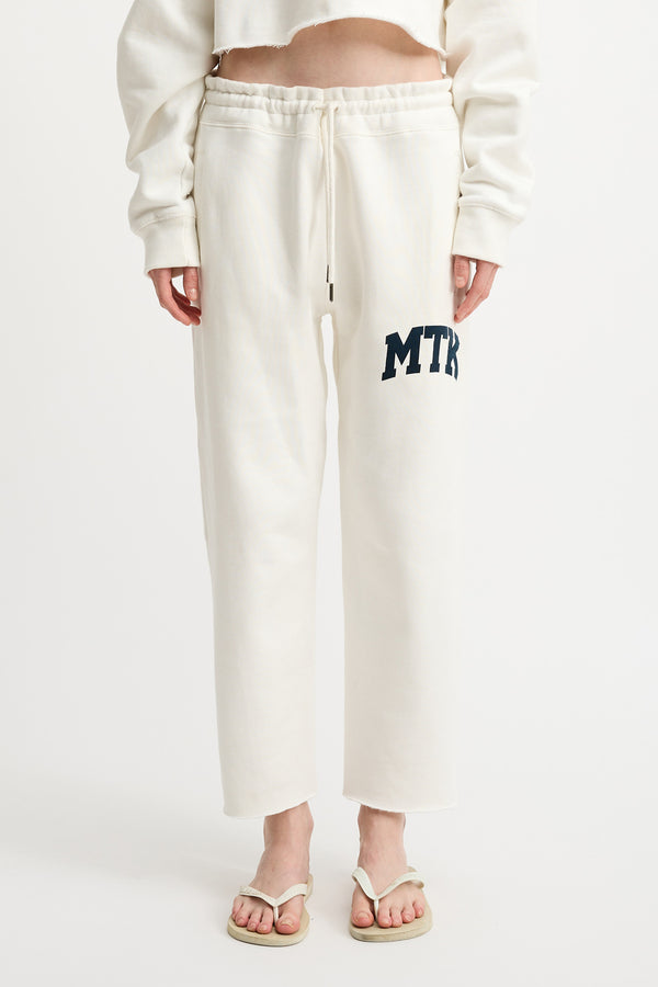 denimist Cropped Classic MTK Sweatpant White
