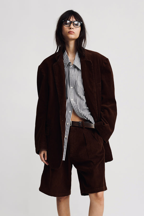 Denimist Deconstructed Blazer Brown Corduroy