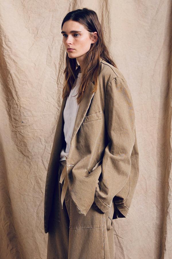 Denimist Deconstructed Blazer Khaki