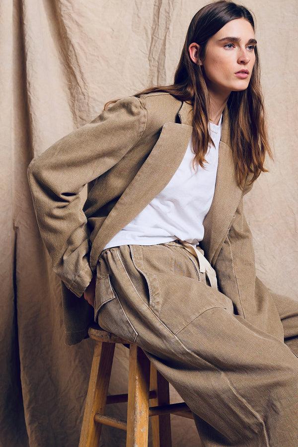 Denimist Deconstructed Blazer Khaki