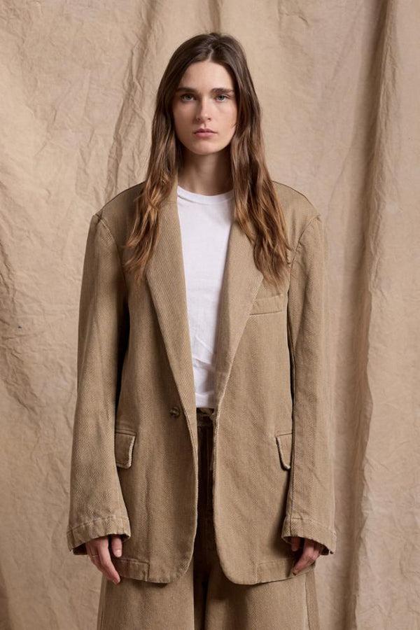 denimist Deconstructed Blazer Khaki