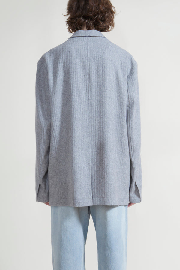 Denimist Deconstructed Blazer Light Grey