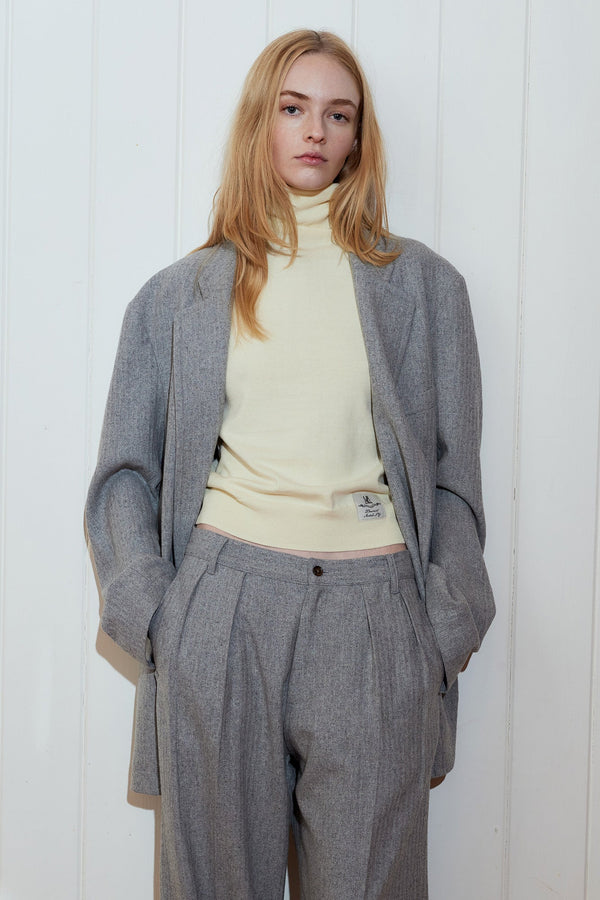 Denimist Deconstructed Blazer Light Grey