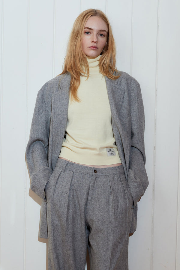 denimist Deconstructed Blazer Light Grey