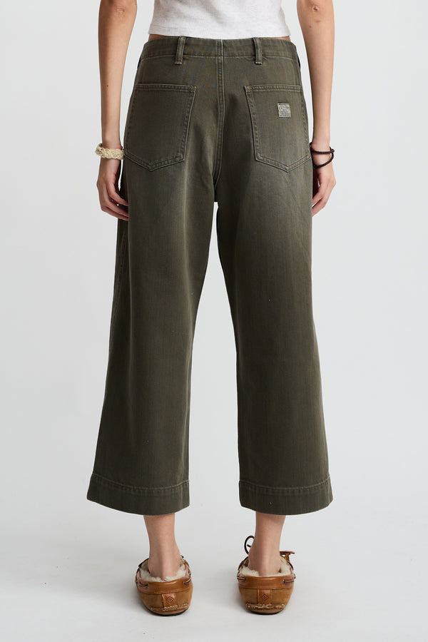 Denimist Georgia Work Pant Vintage Dark Olive
