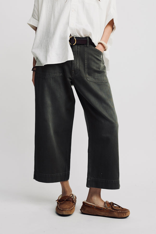 denimist Georgia Work Pant Vintage Dark Olive