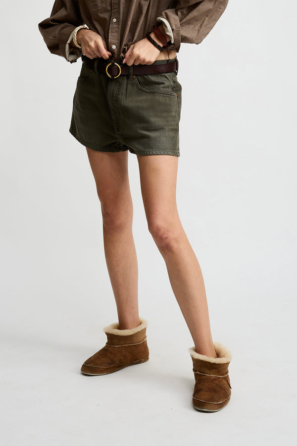 denimist Haisley Short Vintage Dark Olive