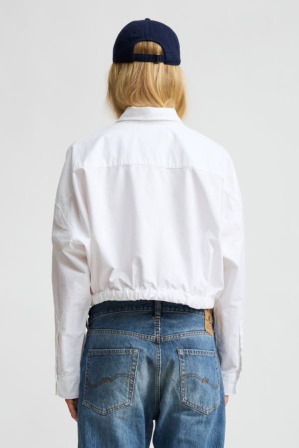 Denimist Long Sleeved Front Tie Shirt White