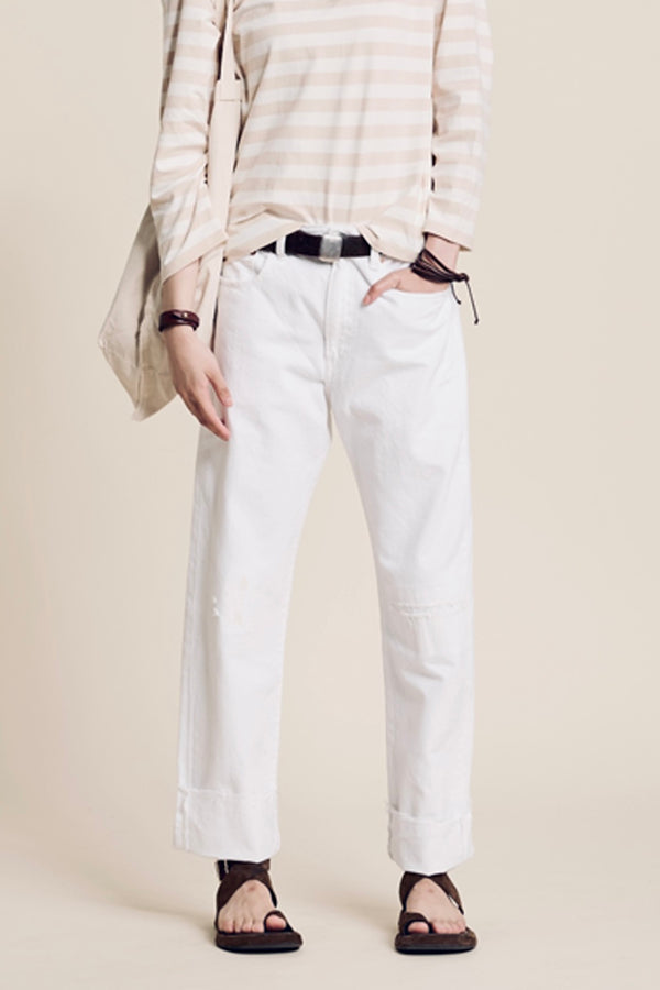 denimist Lucy Boyfriend Jean White