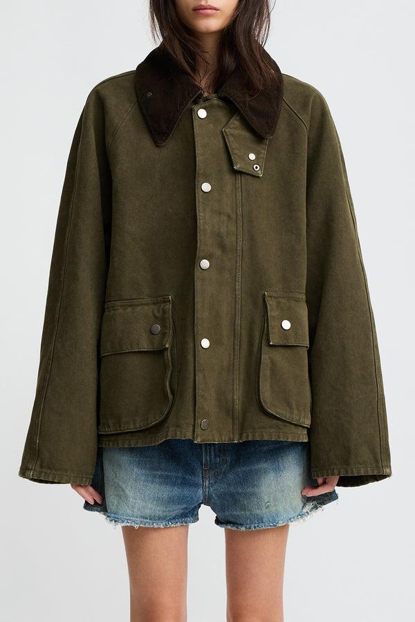 Denimist Oversized Field Jacket Olive