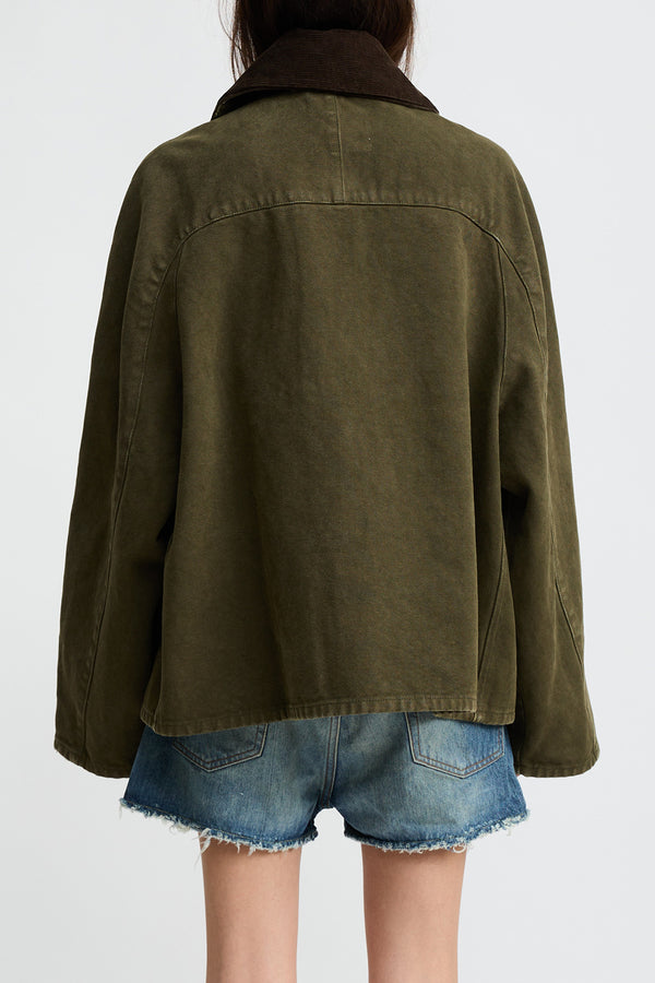 Denimist Oversized Field Jacket Olive