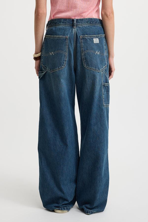 Denimist Teri Wide Leg Carpenter Pant Shane Indigo