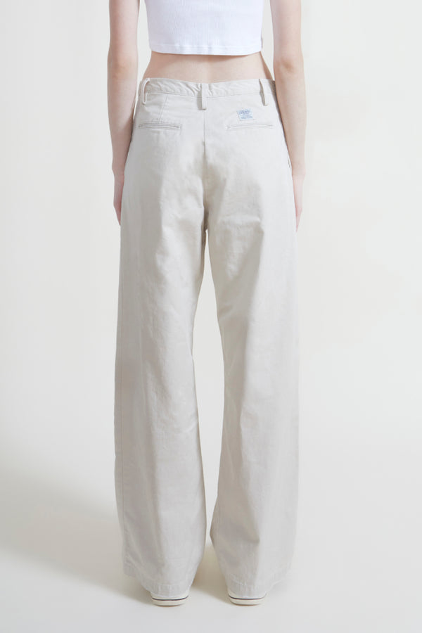 Denimist Teri Wide Leg Chino Ivory