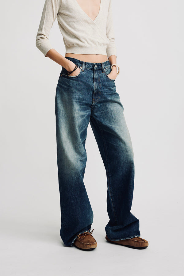 denimist Teri Wide Leg Jean Esher Blue